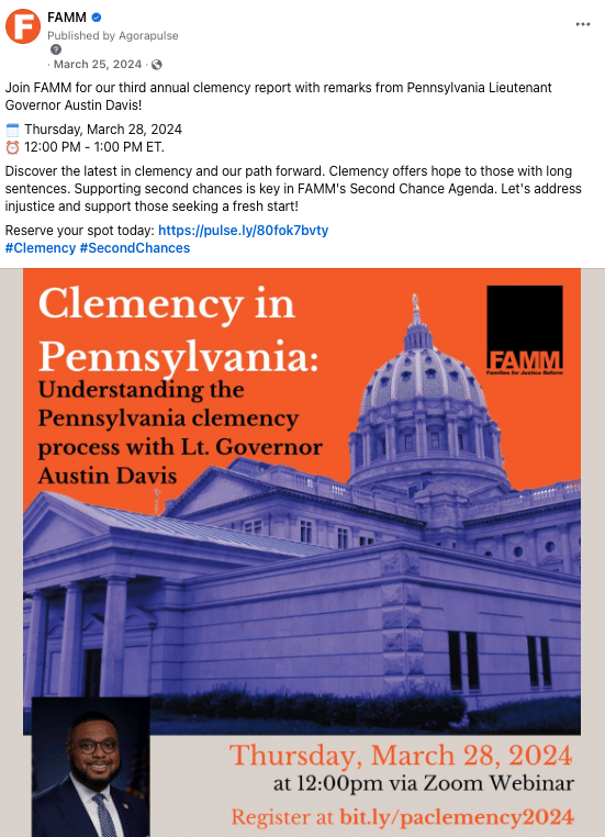 Clemency In PA March 2024