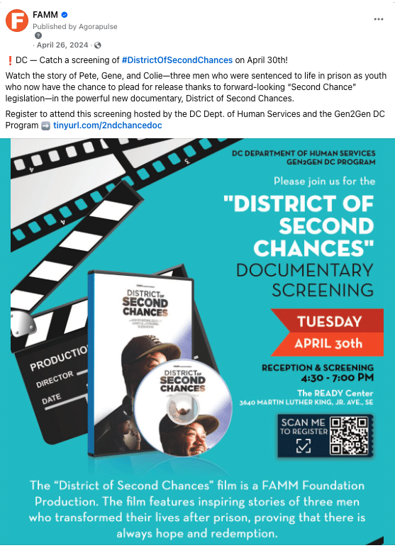 DC Dept. Of Human Services Film Screening