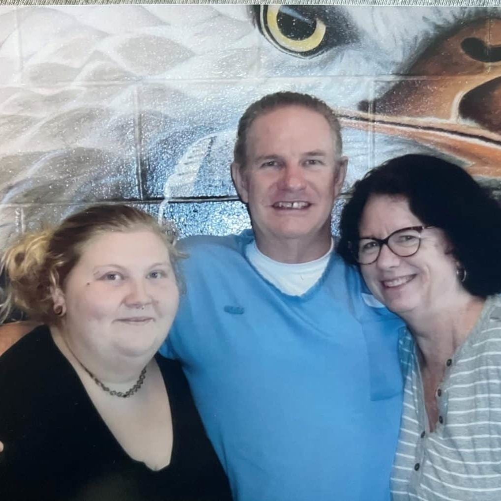 Stephan With His Daughter Stephanie (left) And Wife Karen